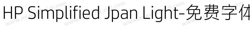 HP Simplified Jpan Light字体转换
